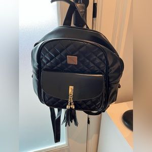 COPY - High quality black leather backpack